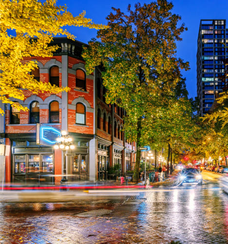 Richmond, BC busy streets