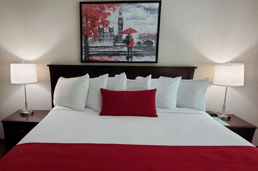 King Bed rooms available at Vancouver Airport Hotel